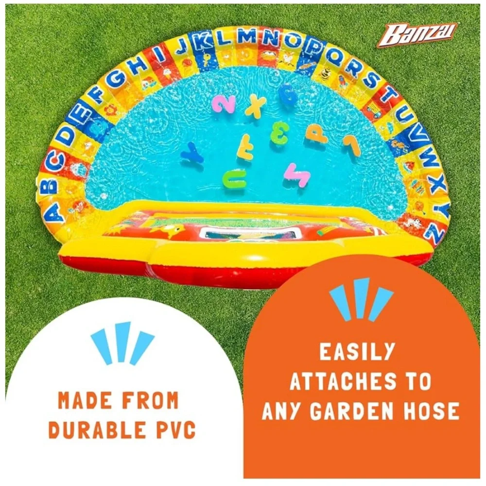 ⚡️NEW⚡️ BANZAI Jr. School Splash Inflatable Water Play Mat, 58